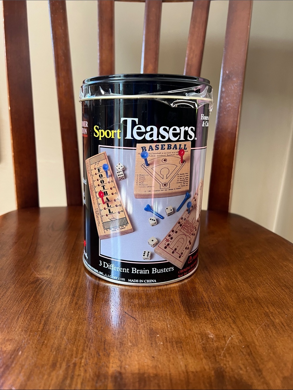 Sport Teasers All Wood Baseball Football  Basketball Brain Busters Games Sealed